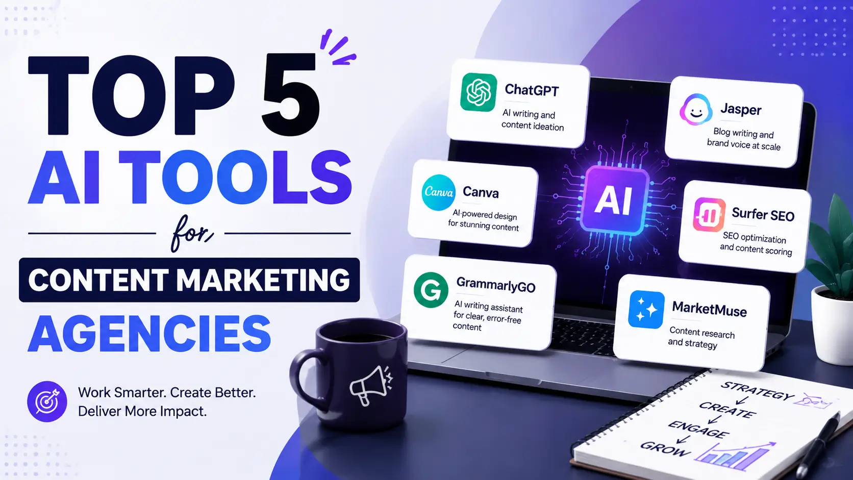 Top 5 AI Tools for Content Marketing Agencies